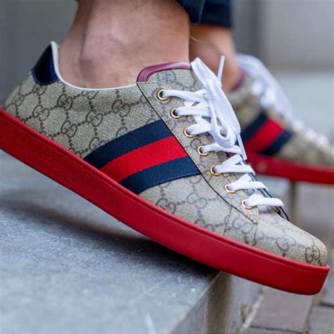 red bottom gucci sneakers